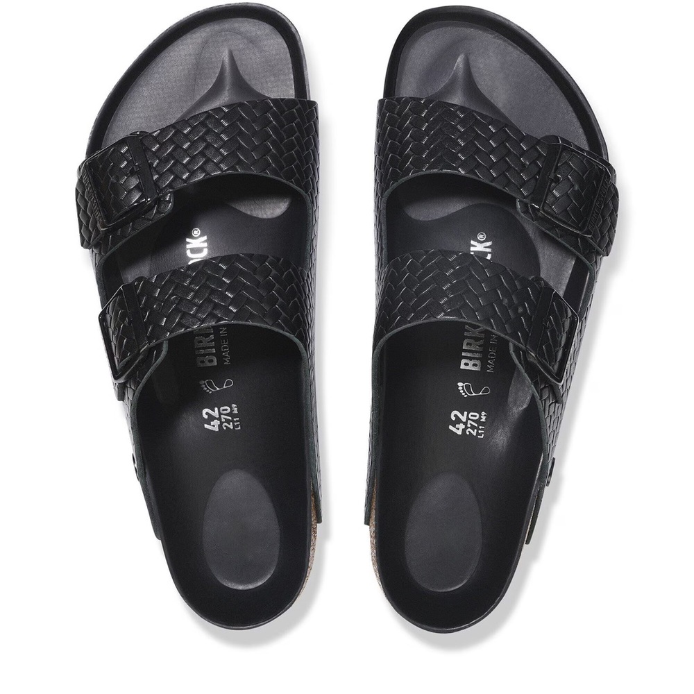 Birkenstock x Staud NWT Leather Woven Arizona size 42
